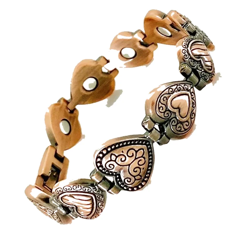 Copper Bracelet – Antique Heart