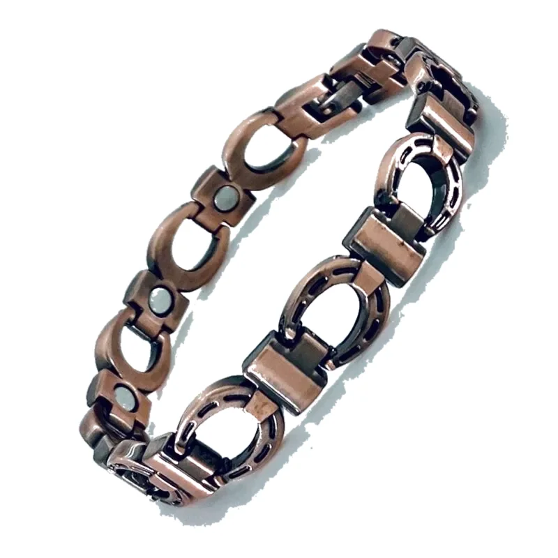Copper Bracelet – Linked Horseshoe