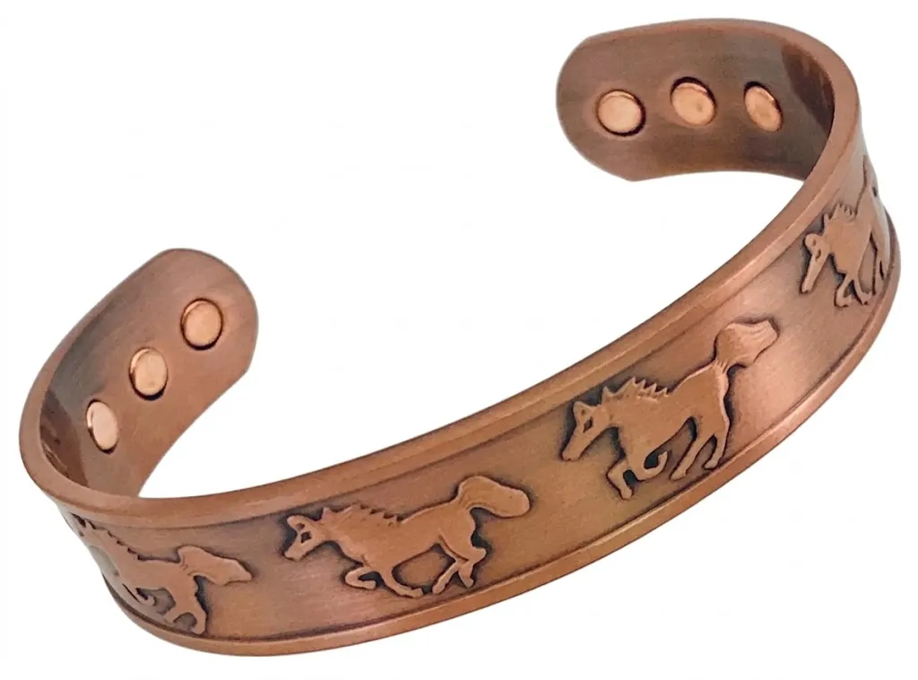 Copper Cuff Bangle - Stallion