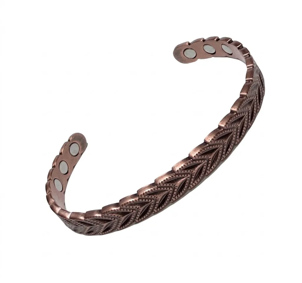 Copper Cuff Bangle - Chevron