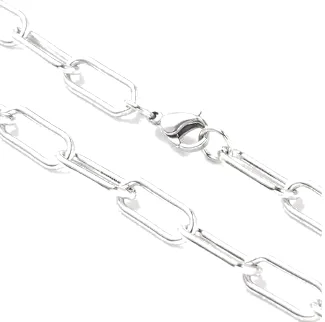 Stainless Necklace – Paperclip Chain – Various Sizes