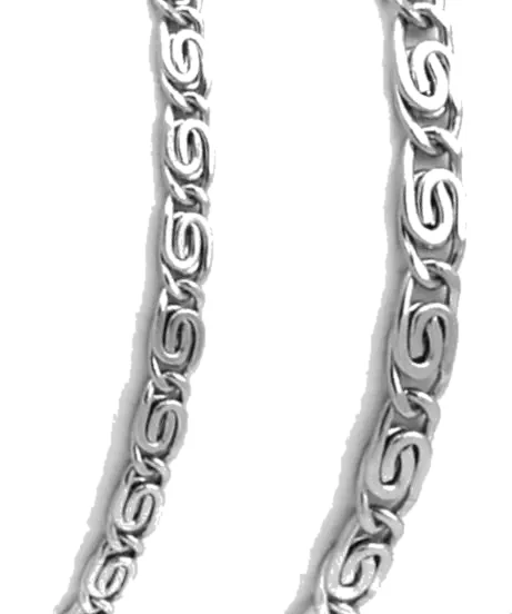Stainless Necklace – Snail Link Chain – Various Sizes