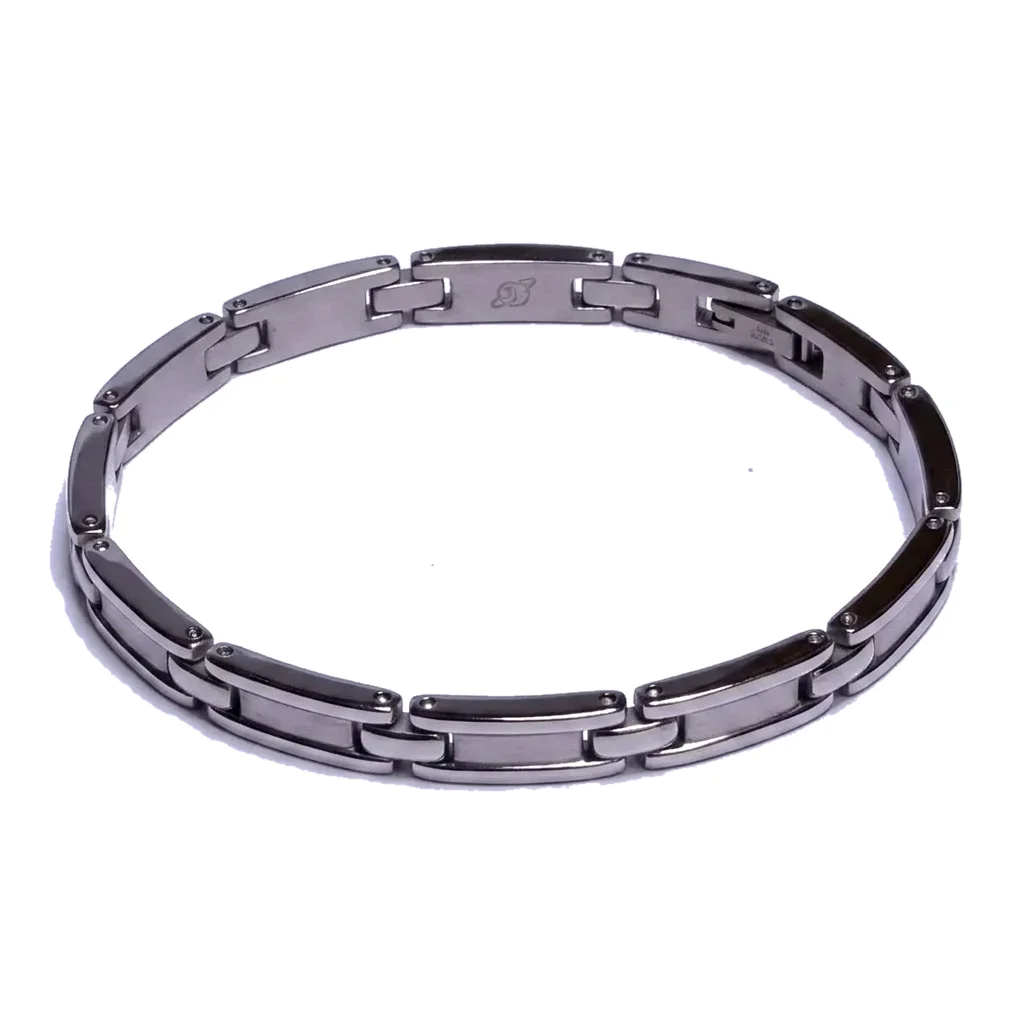 Stainless Polished Track Bracelet
