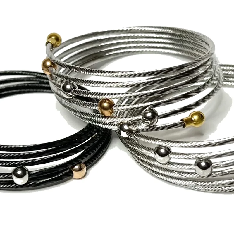 Stainless Steel Bangle – Wire Wrap Bangles