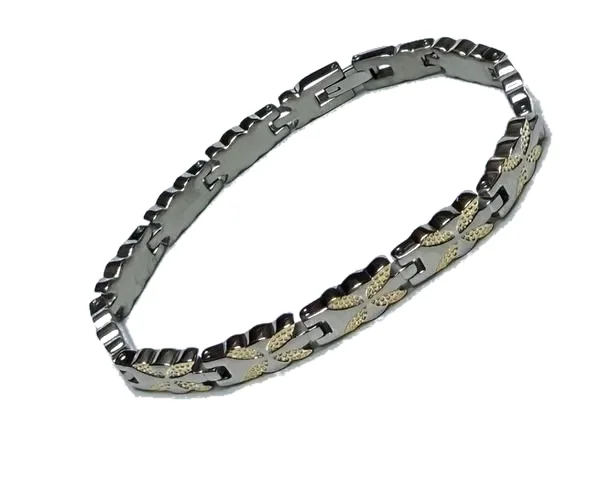 Titanium Bracelet - 2 Tone Butterfly
