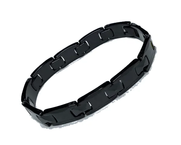 Tungsten Bracelet - Black Pyramid 10mm
